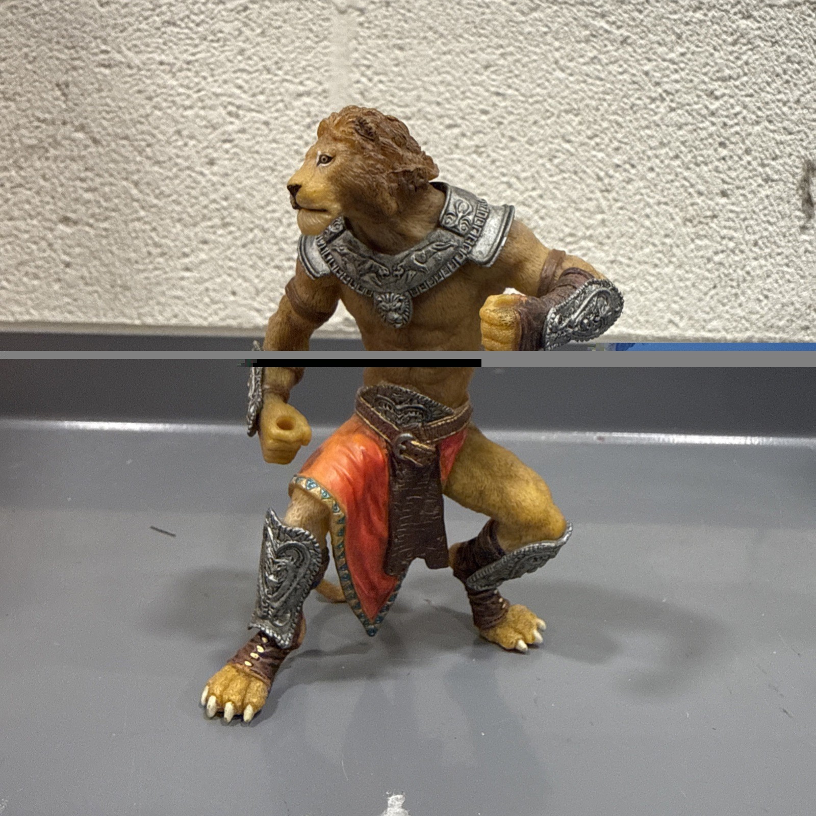 Figurina Leone Mutante Papo Action Figure Alta 4,25" 2007 Fantasy World