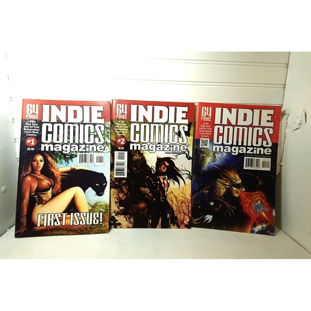 Lotto fumetti antologia numeri rivista Indie Comics 1,2,3 editoria Aazurn