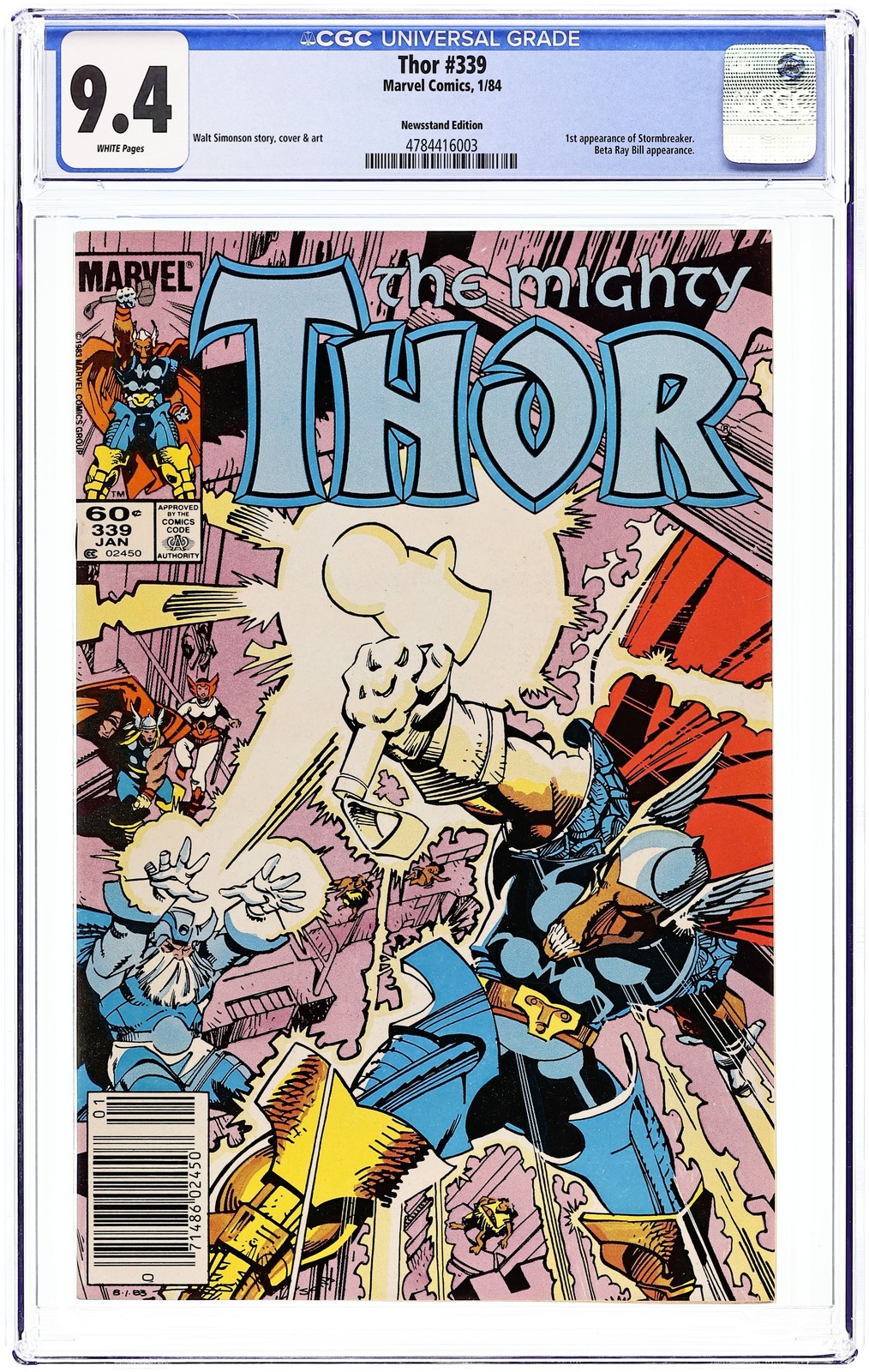 Thor #339N Newsstand Variant CGC 9.4 1984 4784416003
