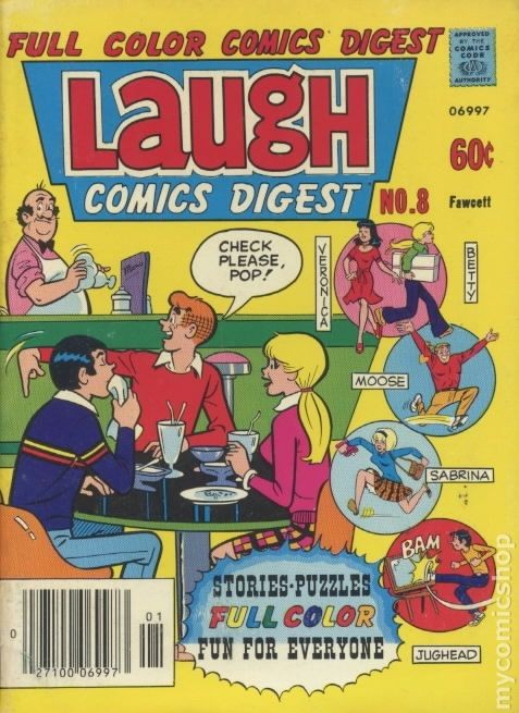 Laugh Comics Digest #8 VG 1977 immagine stock basso grado