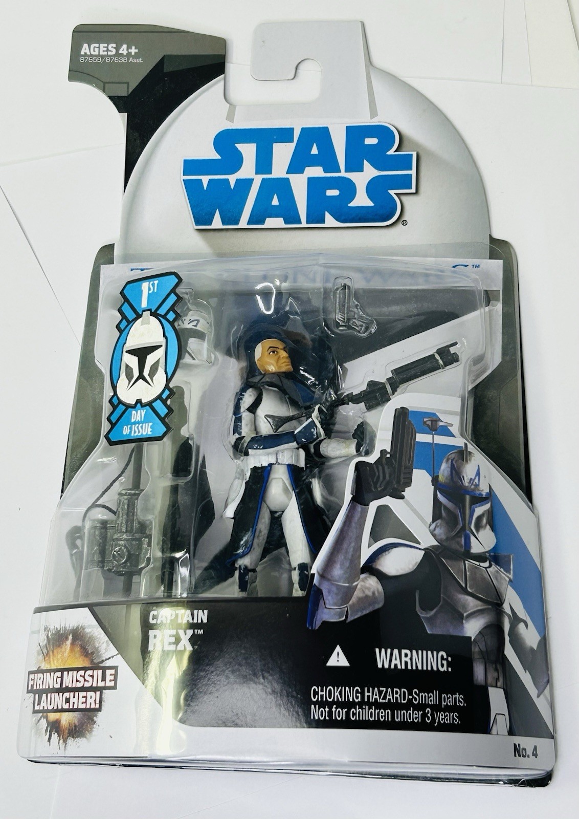 Nuovissimo personaggio animato Star Wars Clone Wars Captain Rex 1° giorno di emissione