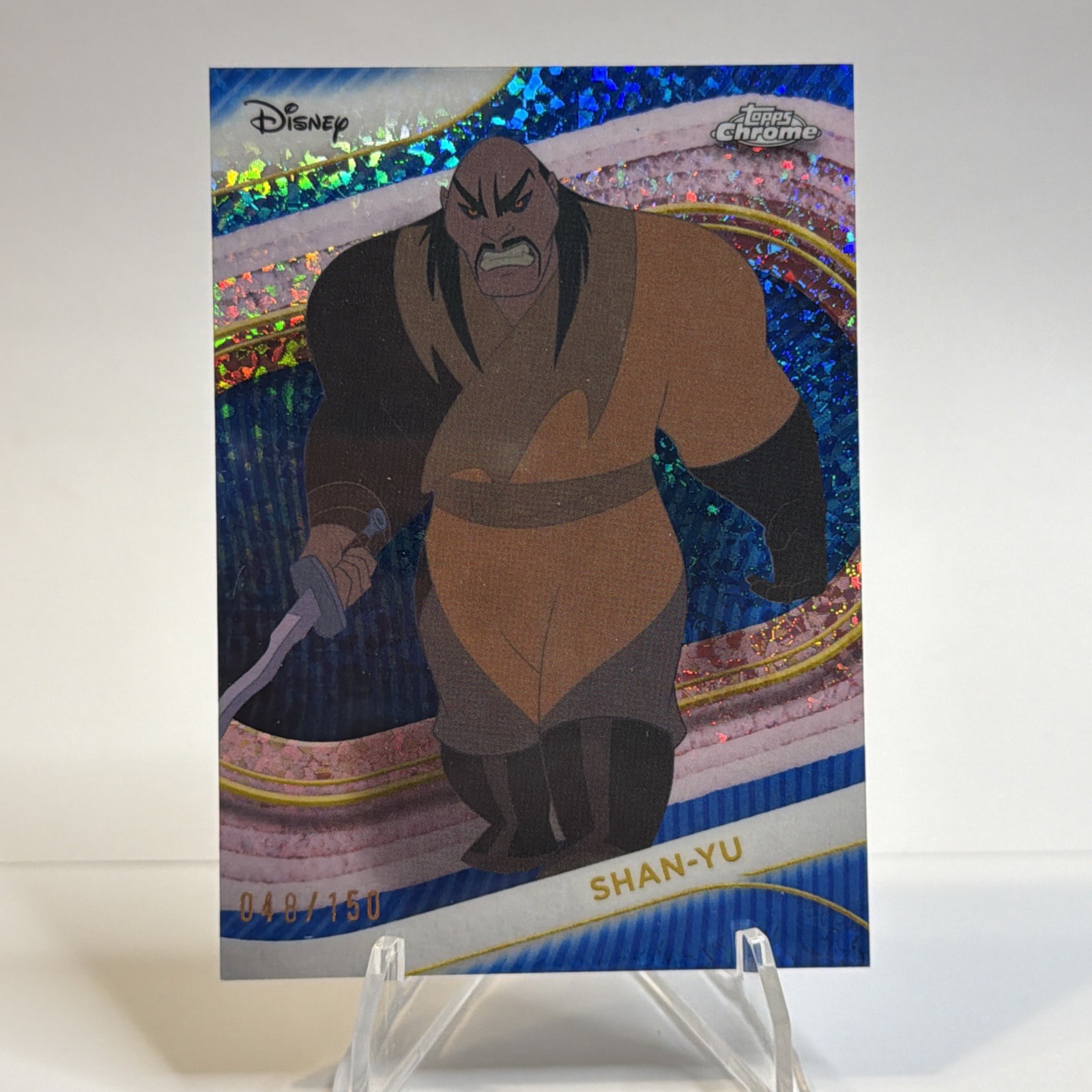 2025 Topps Chrome Disney Shan-Yu Blue Mini Diamond /150 #42