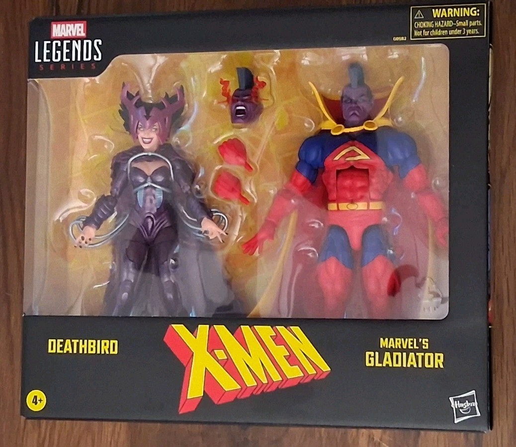 MARVEL LEGENDS X-MEN CONFEZIONE DA 2 DEATHBIRD & GLADIATOR 