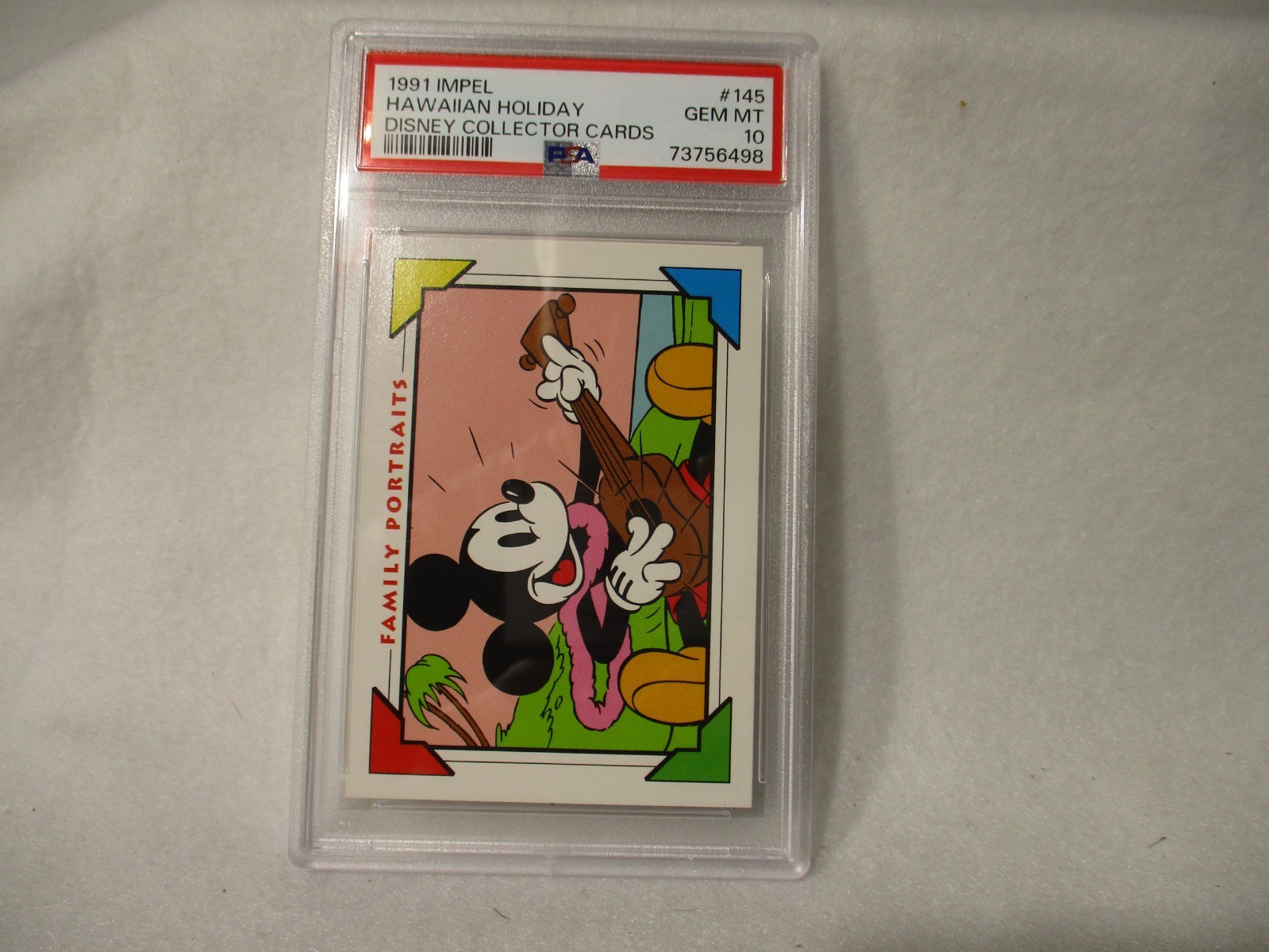 1991 Impel Disney PSA 10 Mickey's Hawaiian Holiday #145 gemma ottime condizioni spedizione gratuita