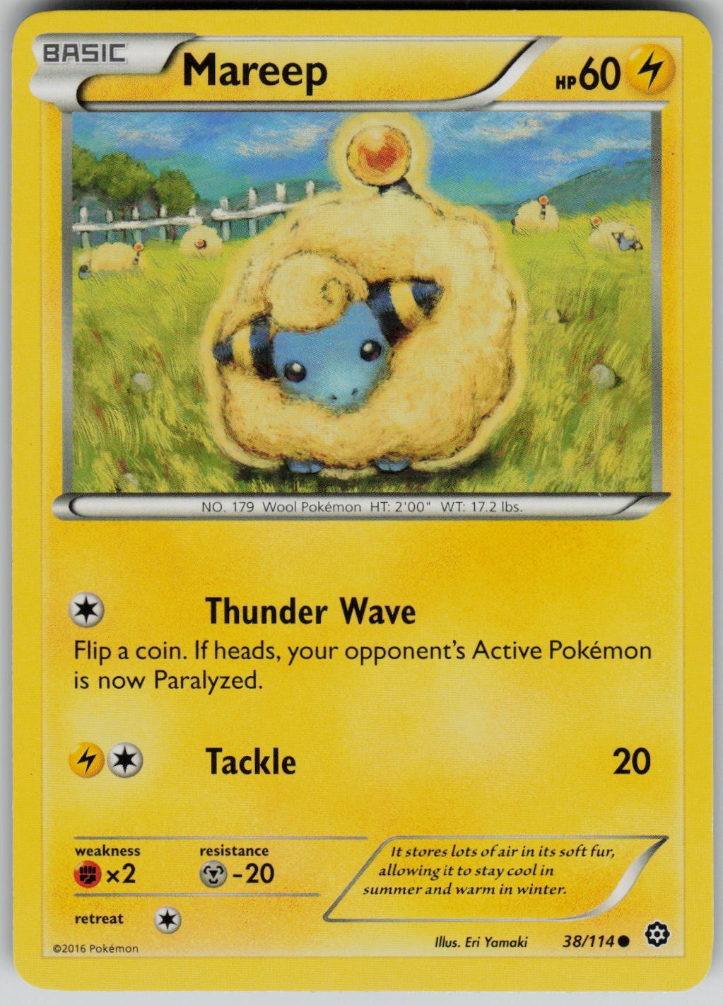 Mareep 38/114 Common XY - Assedio a vapore Eri Yamaki