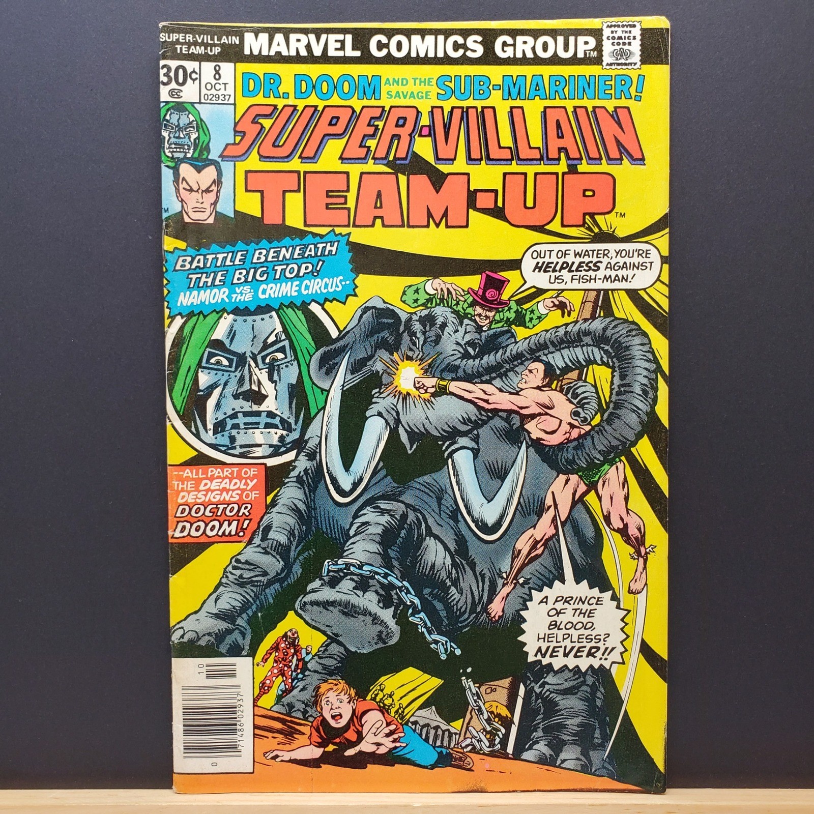 Super-Villain Team-Up #8 1976 Dr Doom Namor The Shroud Marvel Comics 4.0 VG