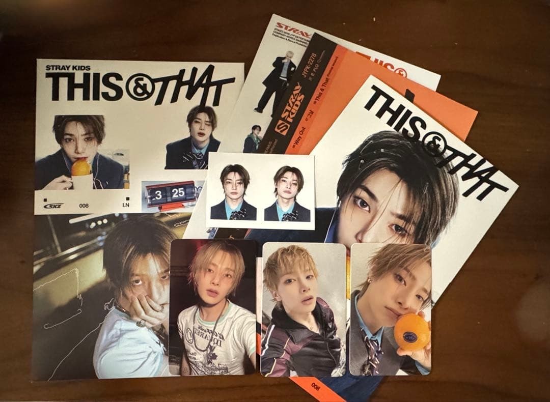Stray Kids I.N THISTHAT ver Photocard ID Photo HMV Flyer Vantaggi