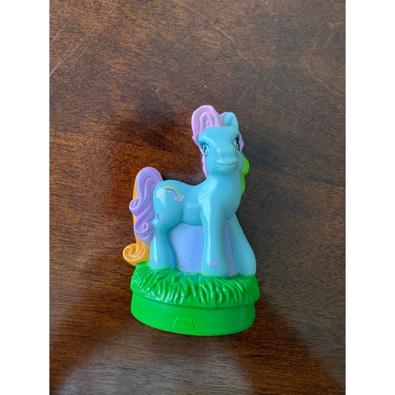 Hasbro My Little Pony G3 Rainbow Dash Stamper Figure Giocattolo Blu Vintage 2004 MLP