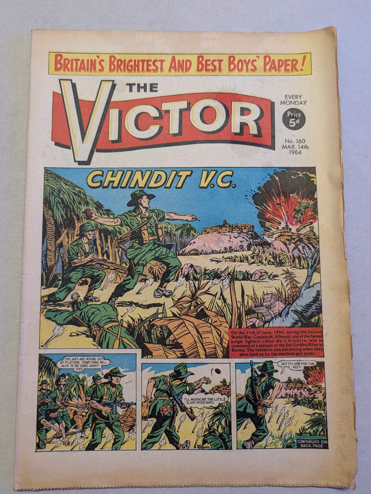 The Victor Comic, No 160, March 14th 1964.