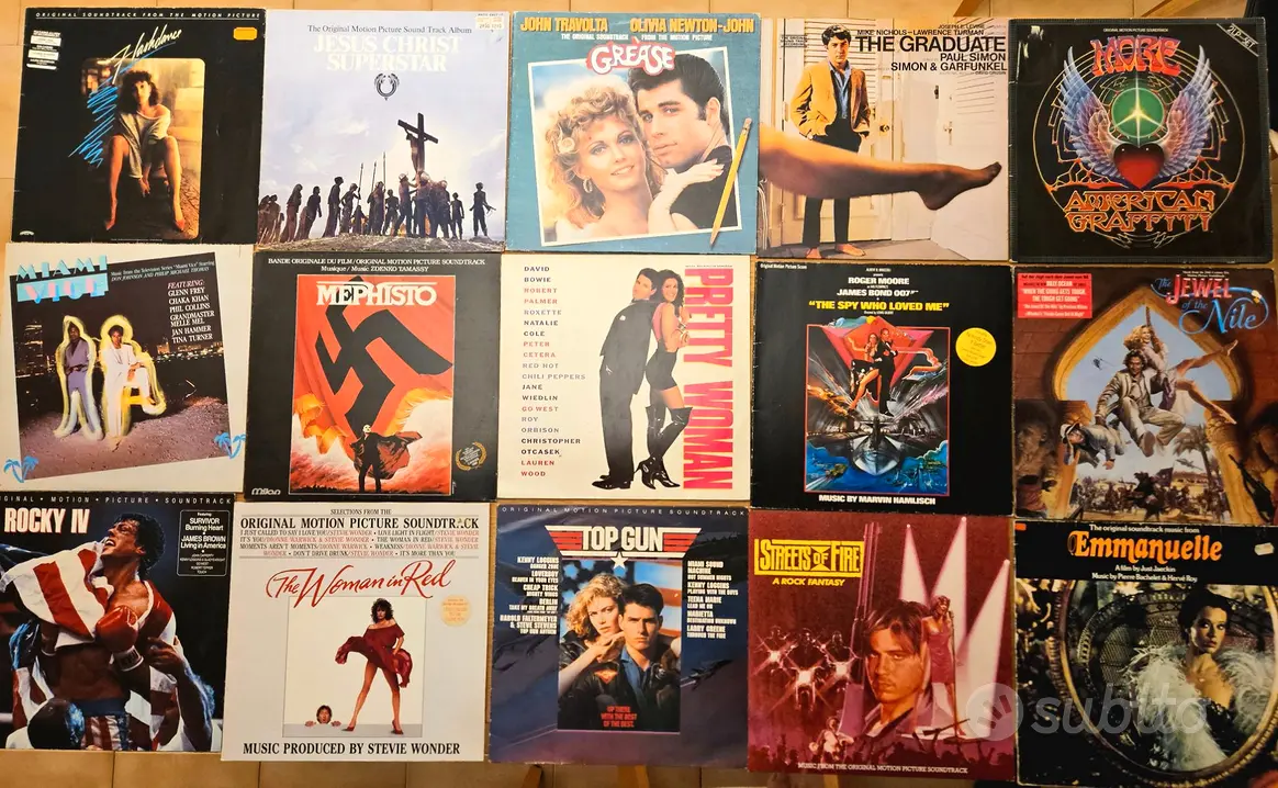 Lotto stock LP vinili colonne sonore film serie tv