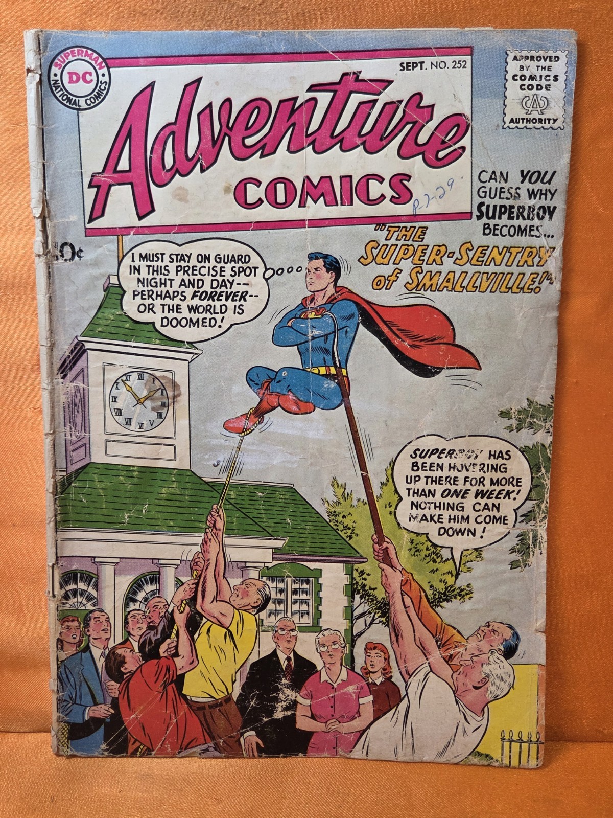 Adventure Comics #252 GD DC 1958 Chiave Superboy! 1° Kryptonite Rossa Silver Age O2