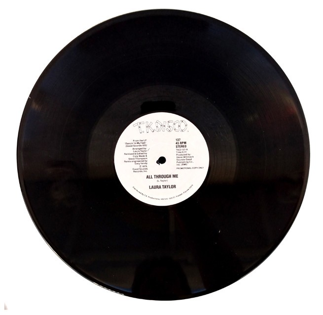 LAURA TAYLOR   "ALL THROUGH ME" / "SOME LOVE"   12" Soul Disco Single  NEW MINT!