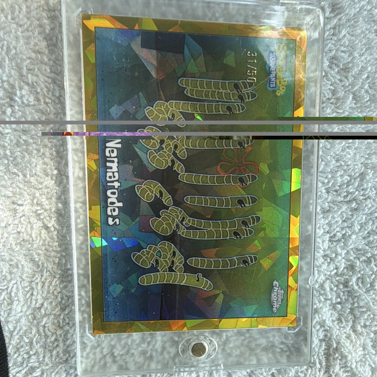 Topps SpongeBob SquarePants 25° Anniversario Nematodi Zaffiro /50