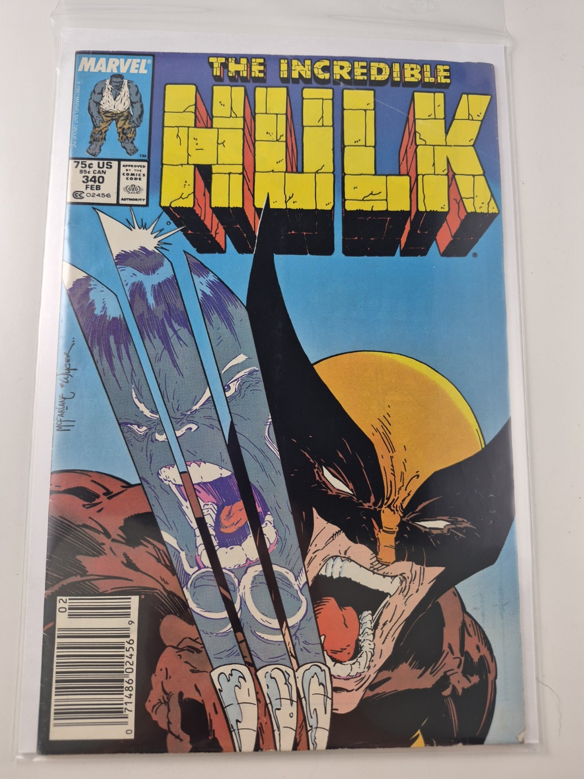L'incredibile Hulk #340 variante da edicola (Marvel Comics febbraio 1988)