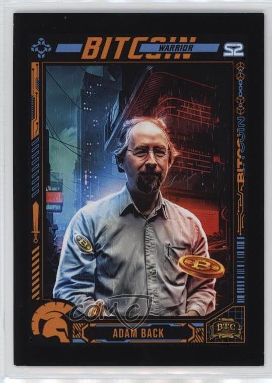 2023 Bitcoin Trading Cards Serie 2 Bitcoin Warrior Adam Back #27 11vc