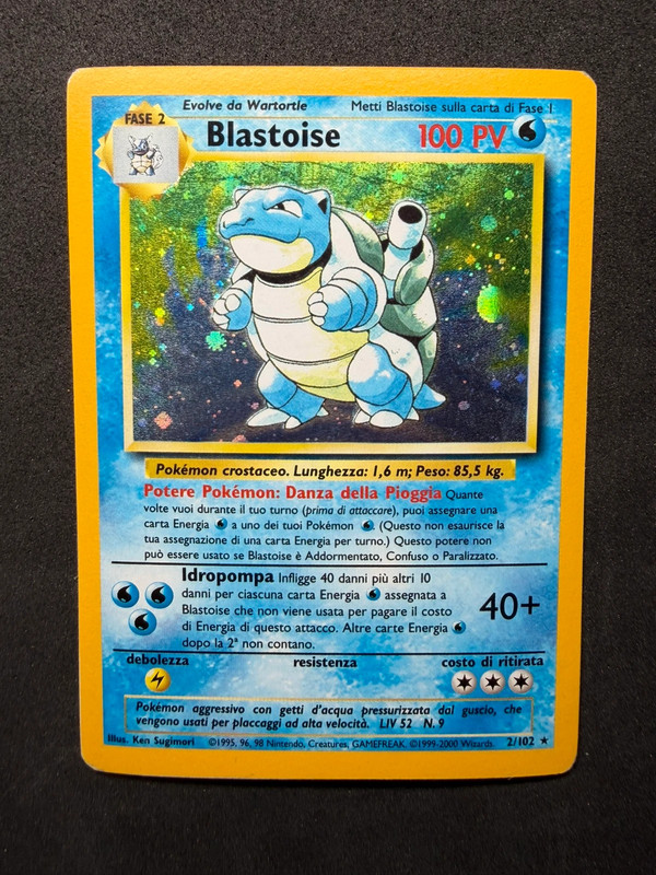 Blastoise set base unlimited ita