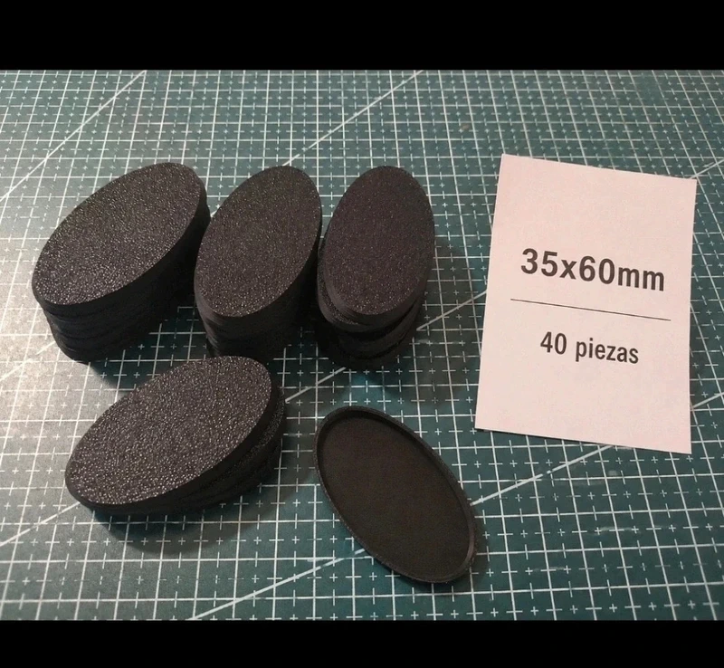 Socles ovales 35x60mm pour warhammer, 40k, 40.000