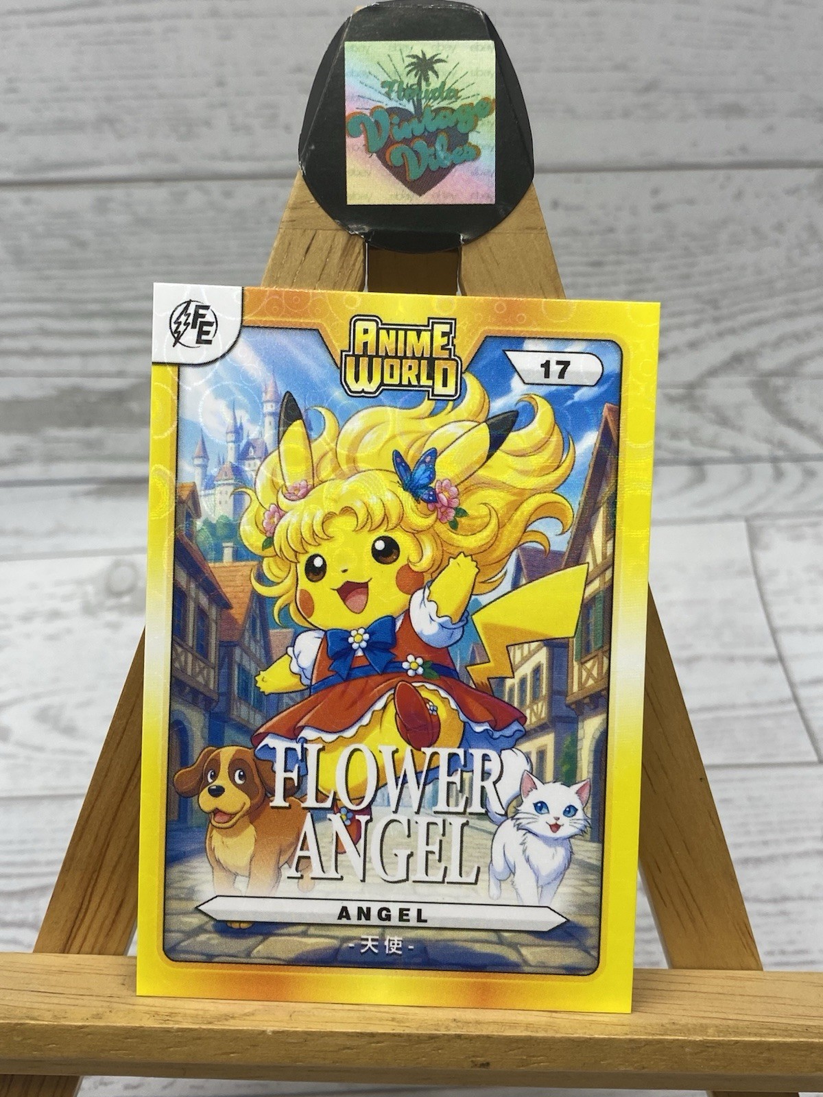 Pikachu Come Cosplay Fiore Angelo Cultura Pop Anime Mondo Fan Art Holo Card