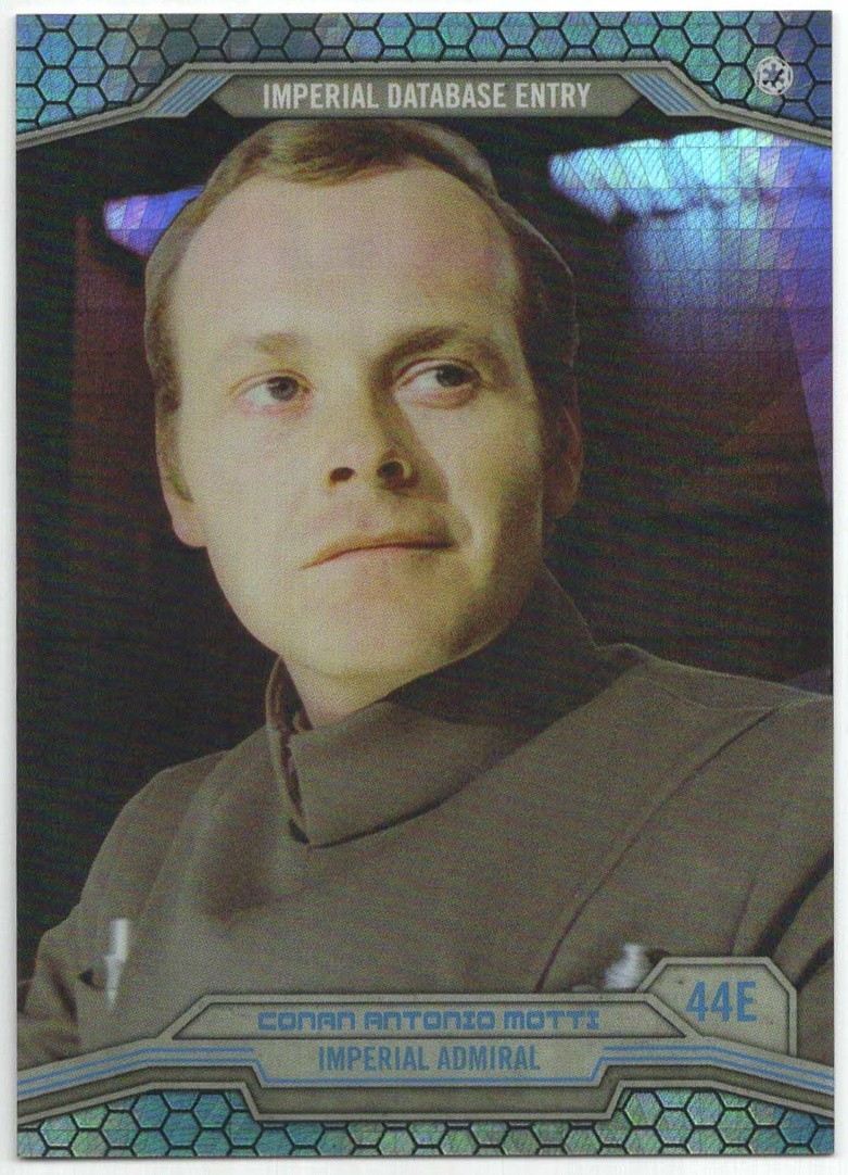 2014 Star Wars Chrome Perspectives RIFRATTORE PRISMA #44E CONAN ANTONIO MOTTI /199