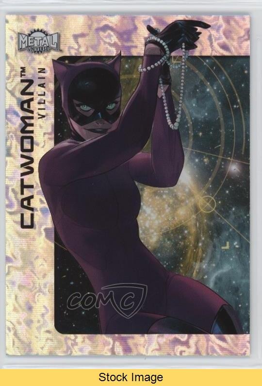 2025 Skybox Metal Universe Batman High Series Nemesis Catwoman #110 READ 0wz4