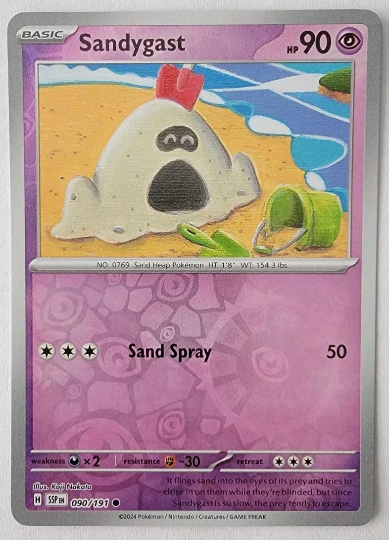Sandygast 090/191 Sv08: Surging Sparks Reverse Holo NM