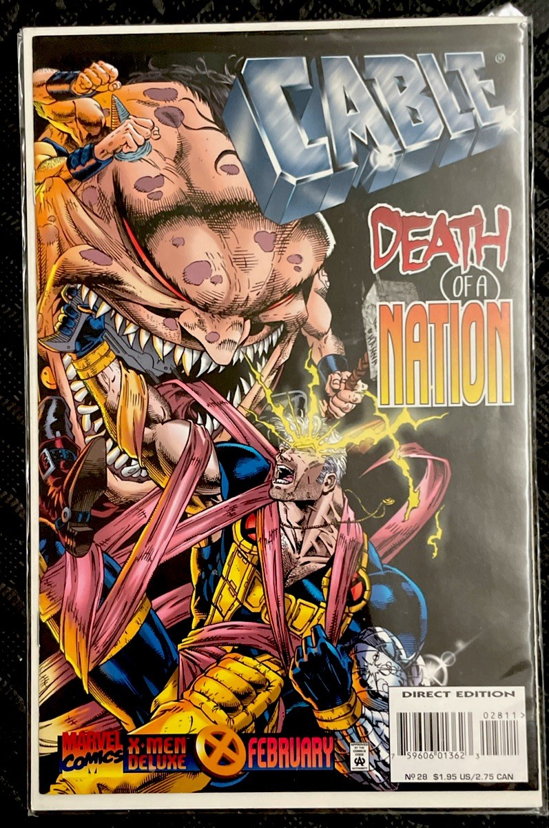 Cable #28 febbraio 1996 Morte di una nazione Marvel Comics X-Men Deluxe 