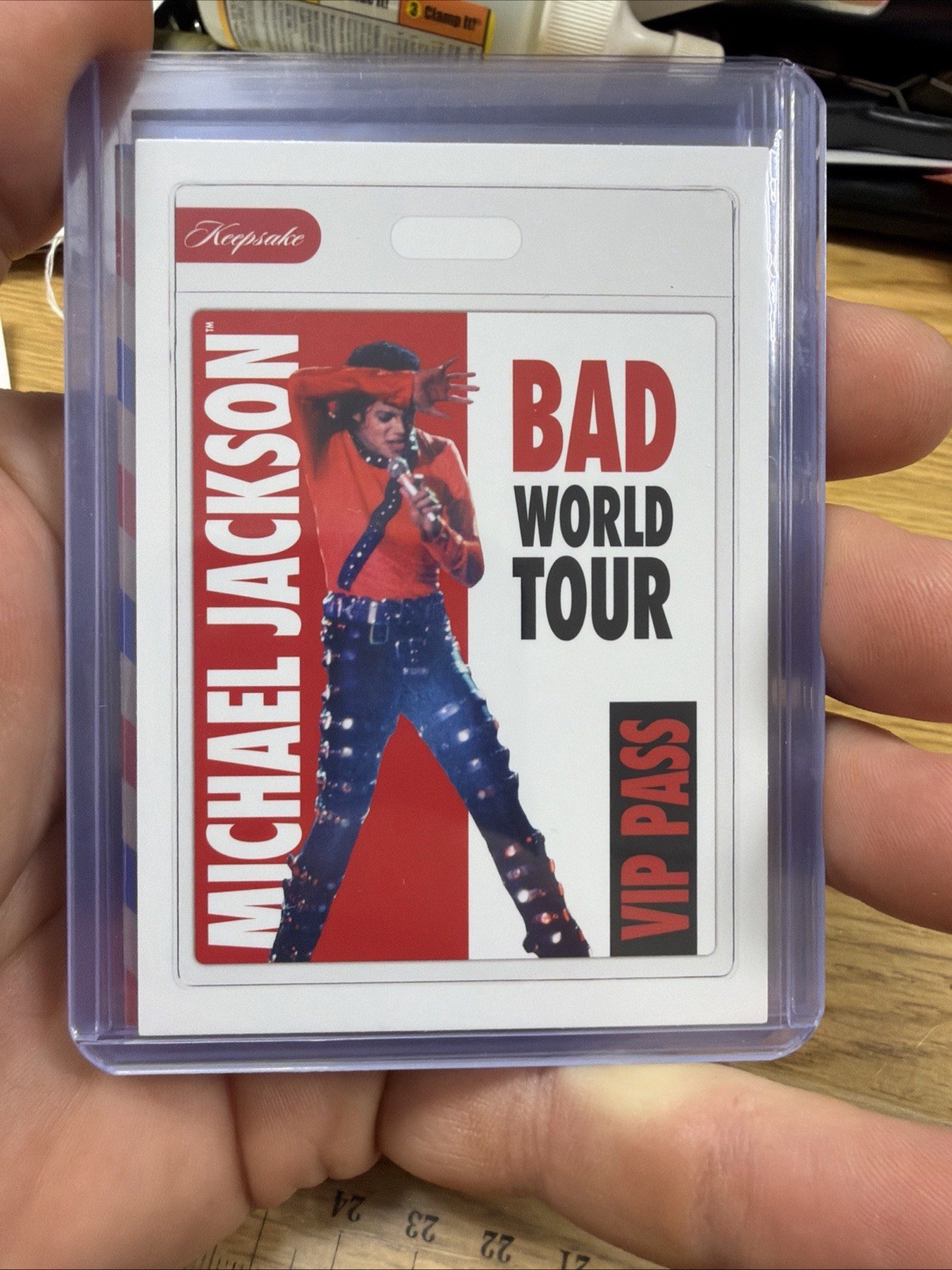 2025 Michael Jackson Bad World Tour Keepsake VIP Pass Card #116