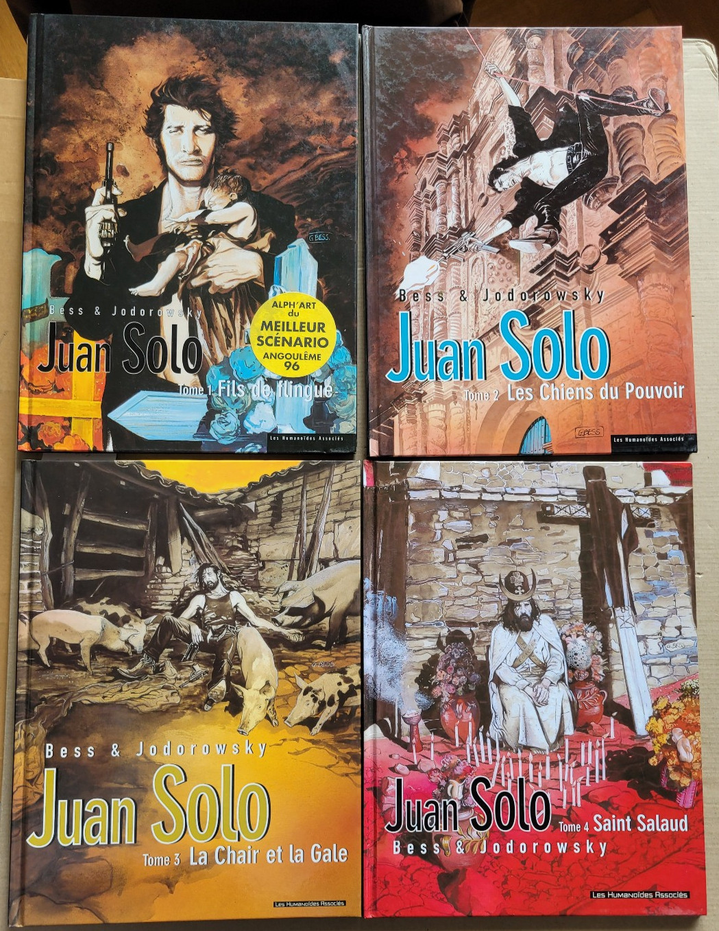 Juan Solo T 1 à T 4 BESS & JODOROWSKY éd Humanoïdes Ass EO