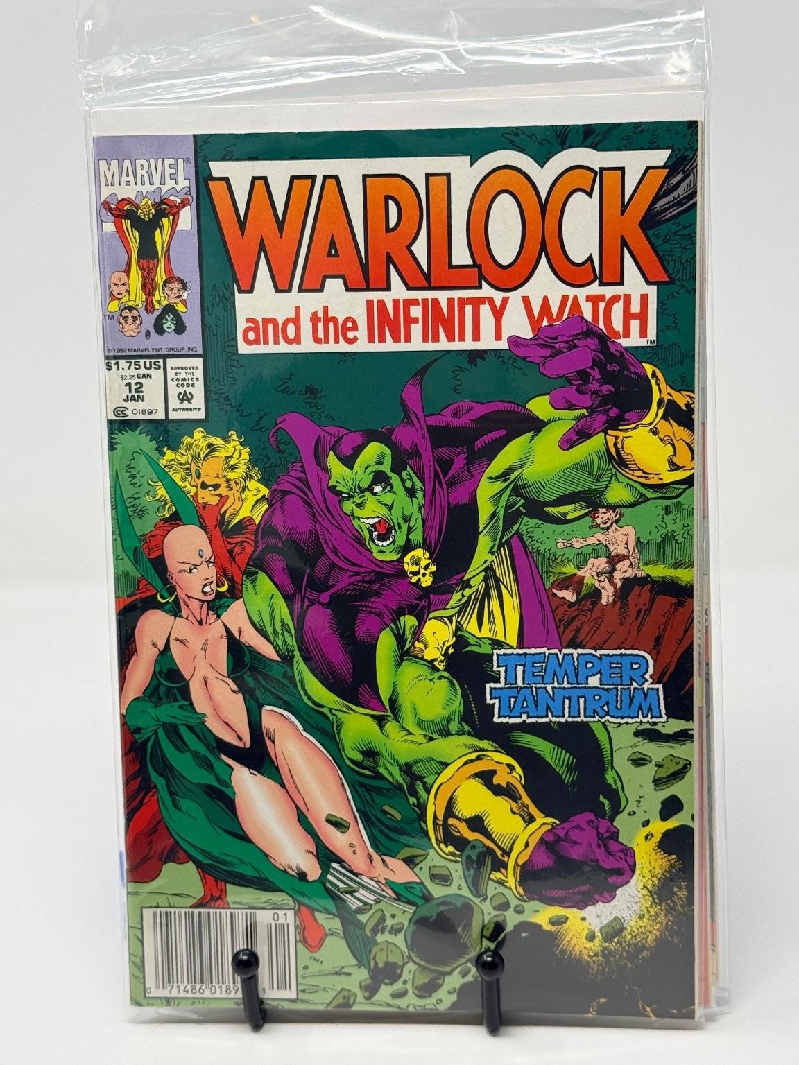 Orologio Warlock e l'Infinito #12 Marvel 1992 Adam Warlock Infinity Gems fumetto