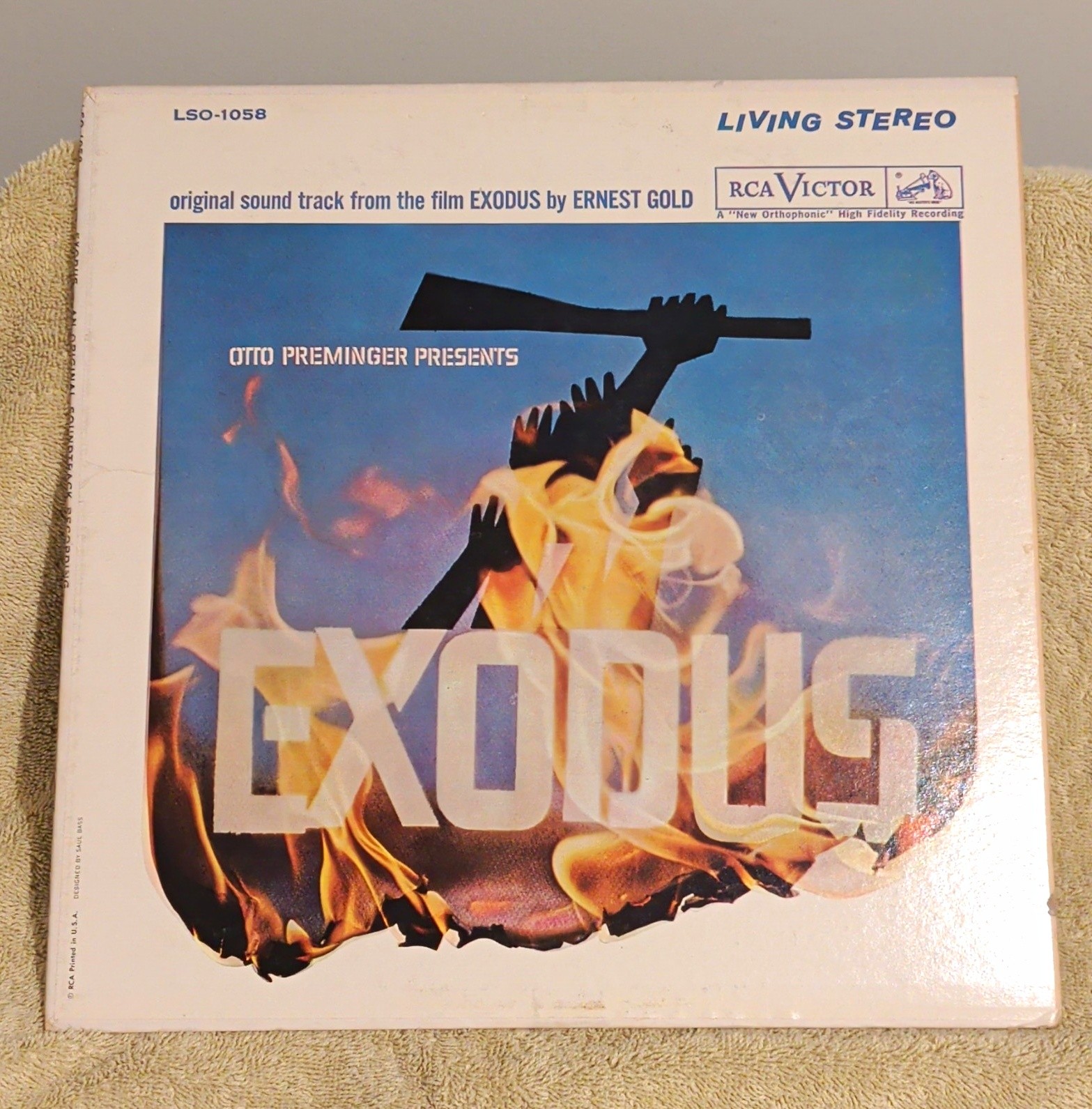 RCA Victor Living Stereo Exodus Ernest Gold LSO-1058 12" LP Vinyl Stereo