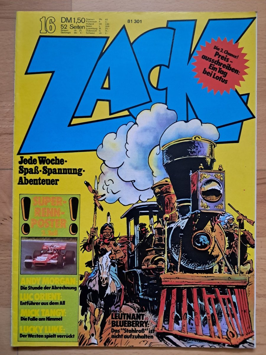 ZACK n.16 del 1973 Lucky Luke, Michel Vaillant, Mick Tangy, Luc Orient - TOP Z1