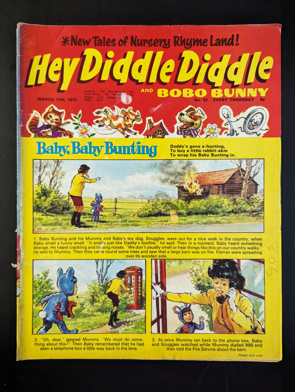 Hey Diddle Diddle Comic No 52, March 17th 1973, IPC Magazines.
