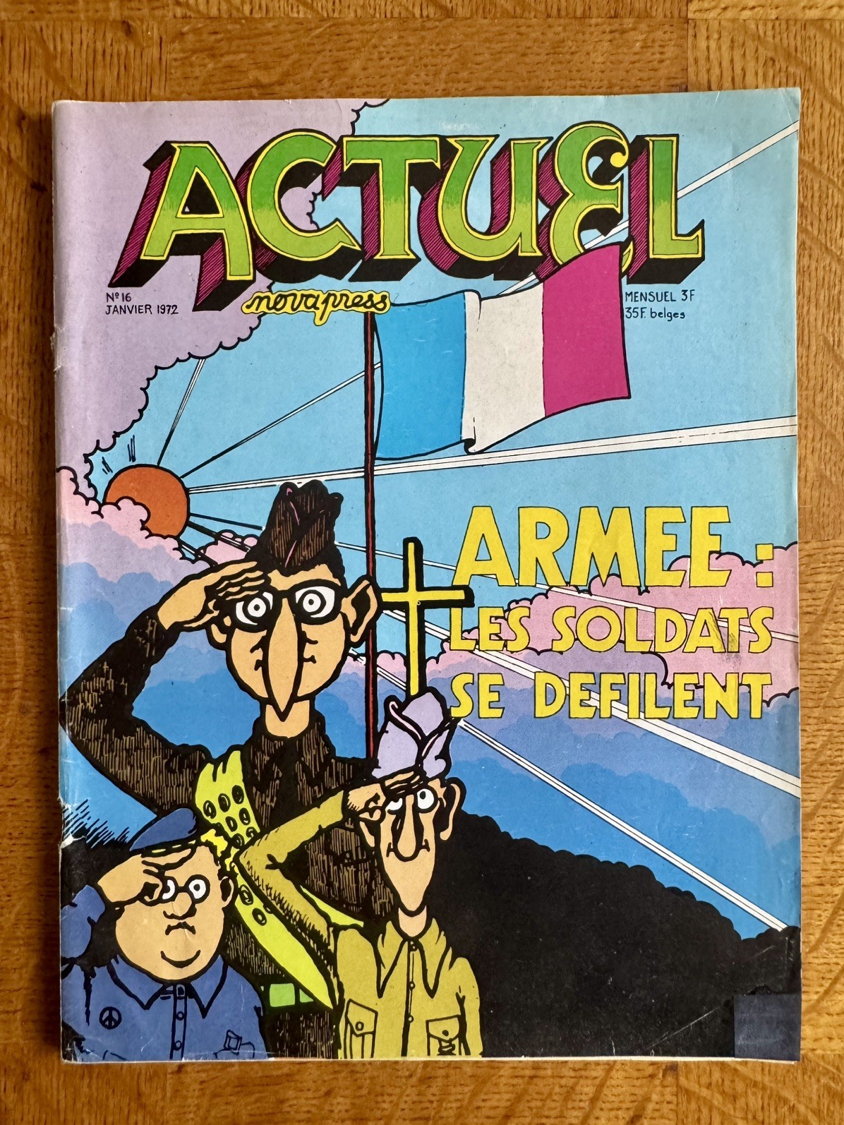 ACTUEL 16 / janvier 1972 « Armee : les soldats se defilent »