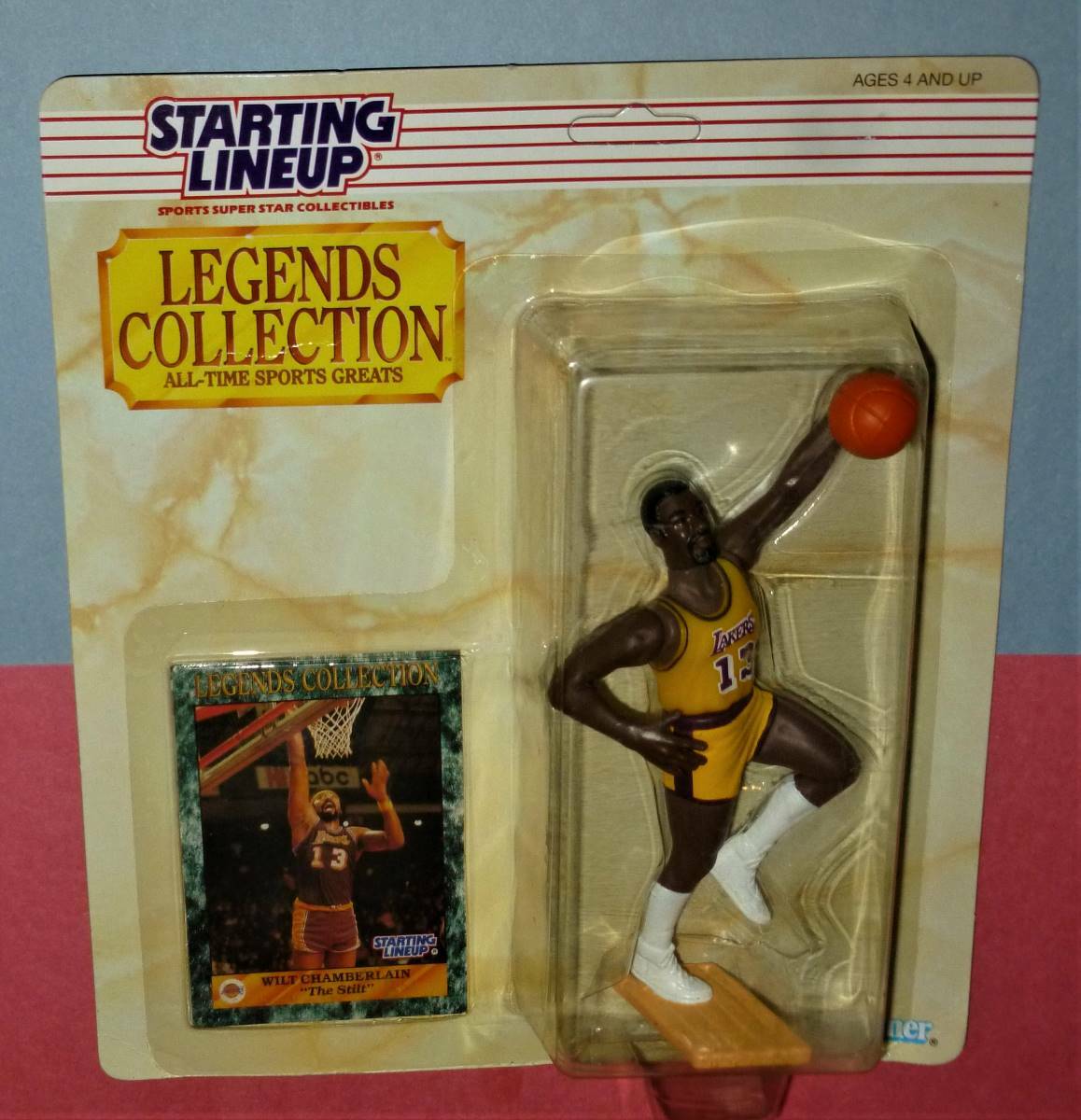 1989 WILT CHAMBERLAIN Los Angeles Lakers Legends Starting Lineup