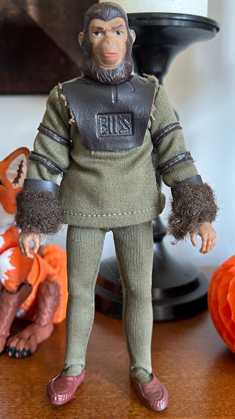 Modellino vintage Mego Il pianeta delle scimmie Cornelius alto 8" 1974