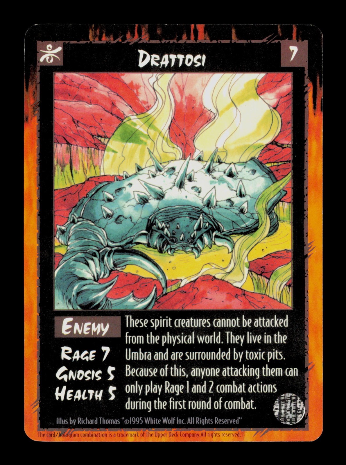 Drattosi Enemy 1995 Rage Sept  Trading Card TCG CCG
