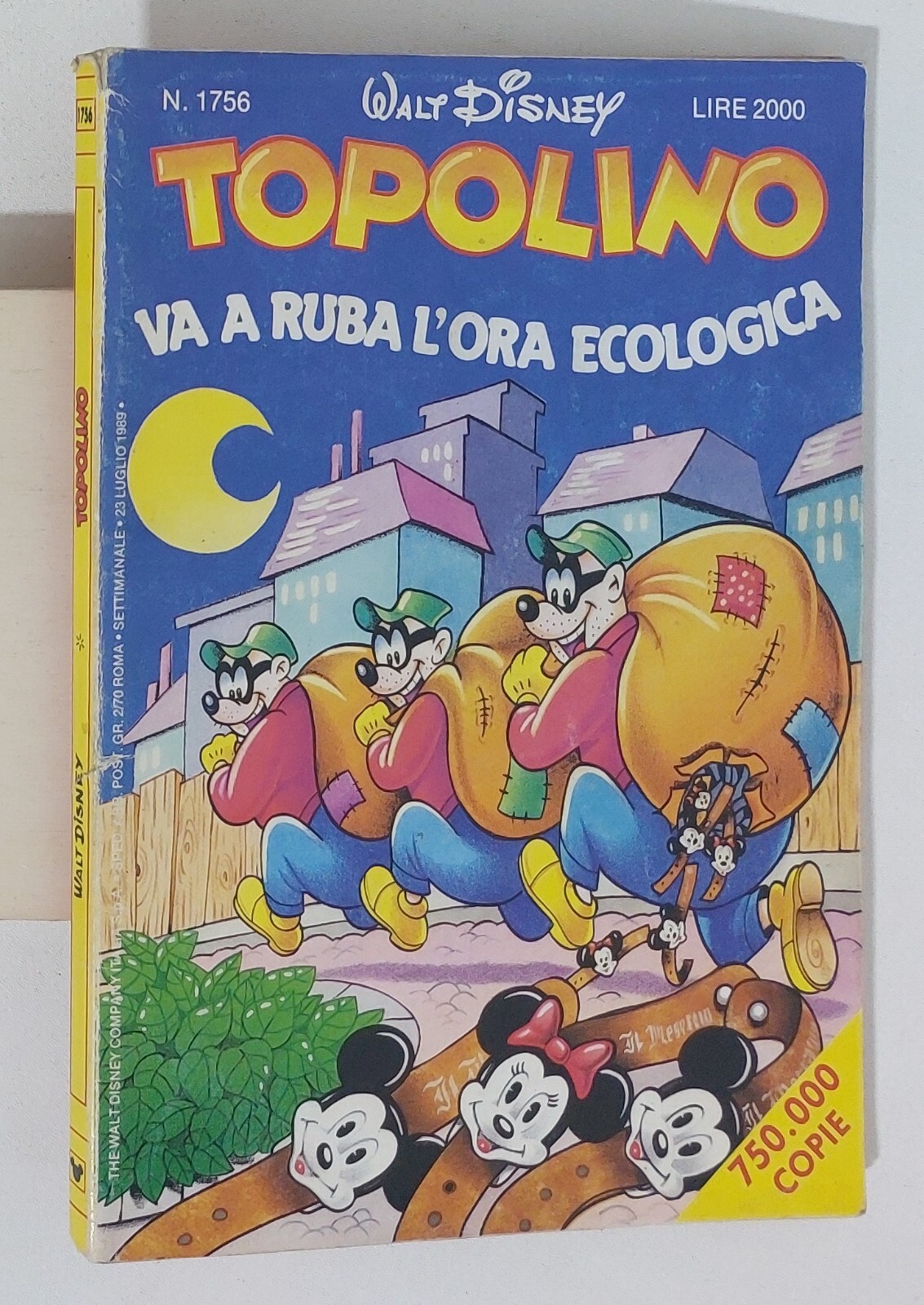 65154 TOPOLINO libretto n. 1756 - Disney 1989