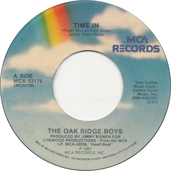 The Oak Ridge Boys, Time In, (7", Single, Pin), VG+, 4435368240