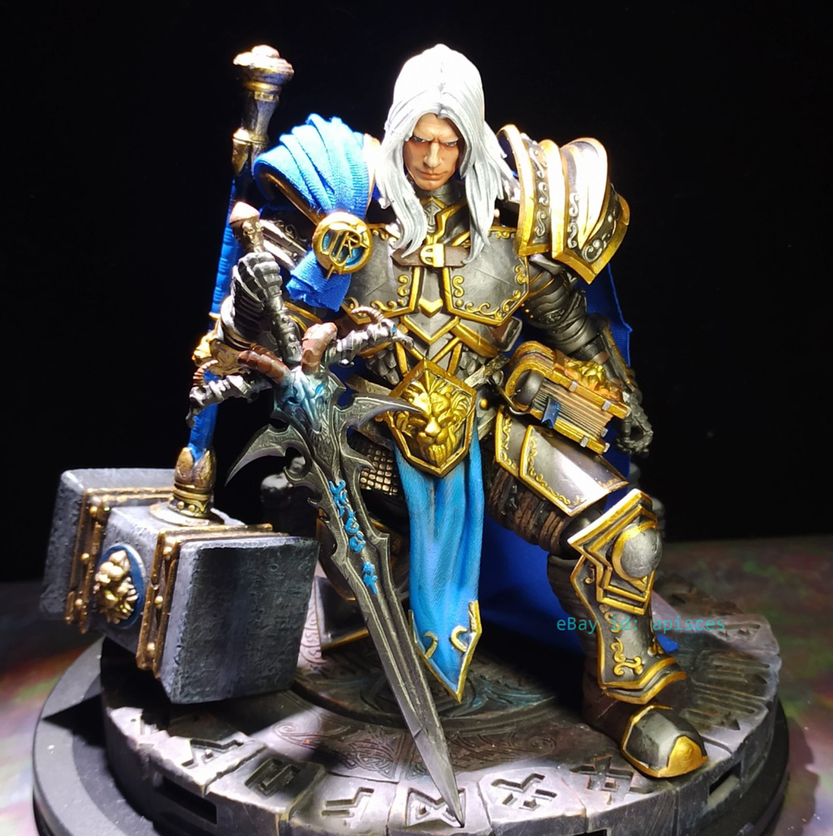 Customized WOW  Arthas Menethil Prince Edition Game Action Figure Model