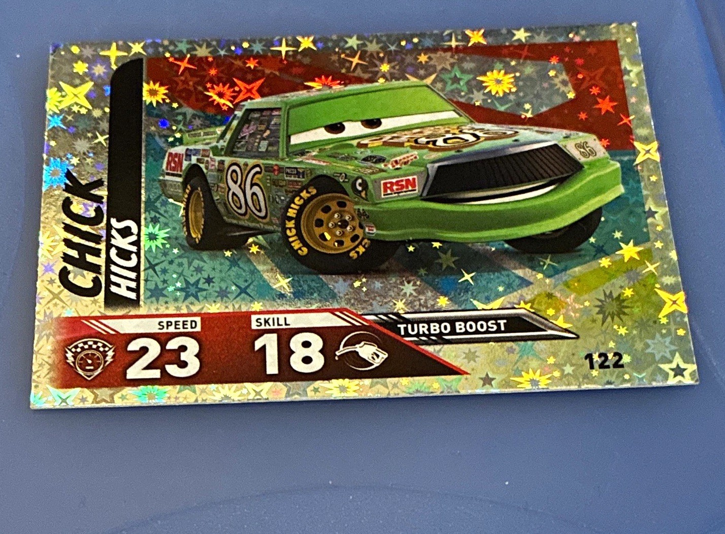 Topps Disney Pixar Cars Chick Hicks #122 Holographic Non-Sport Trading Card