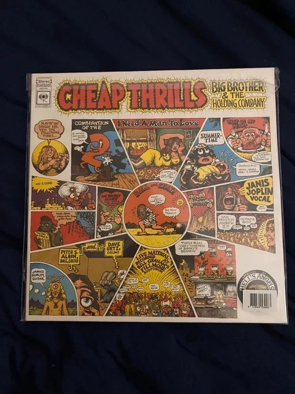 Big Brother and the holding company with Janis Joplin-  cheap thrills vinyl record