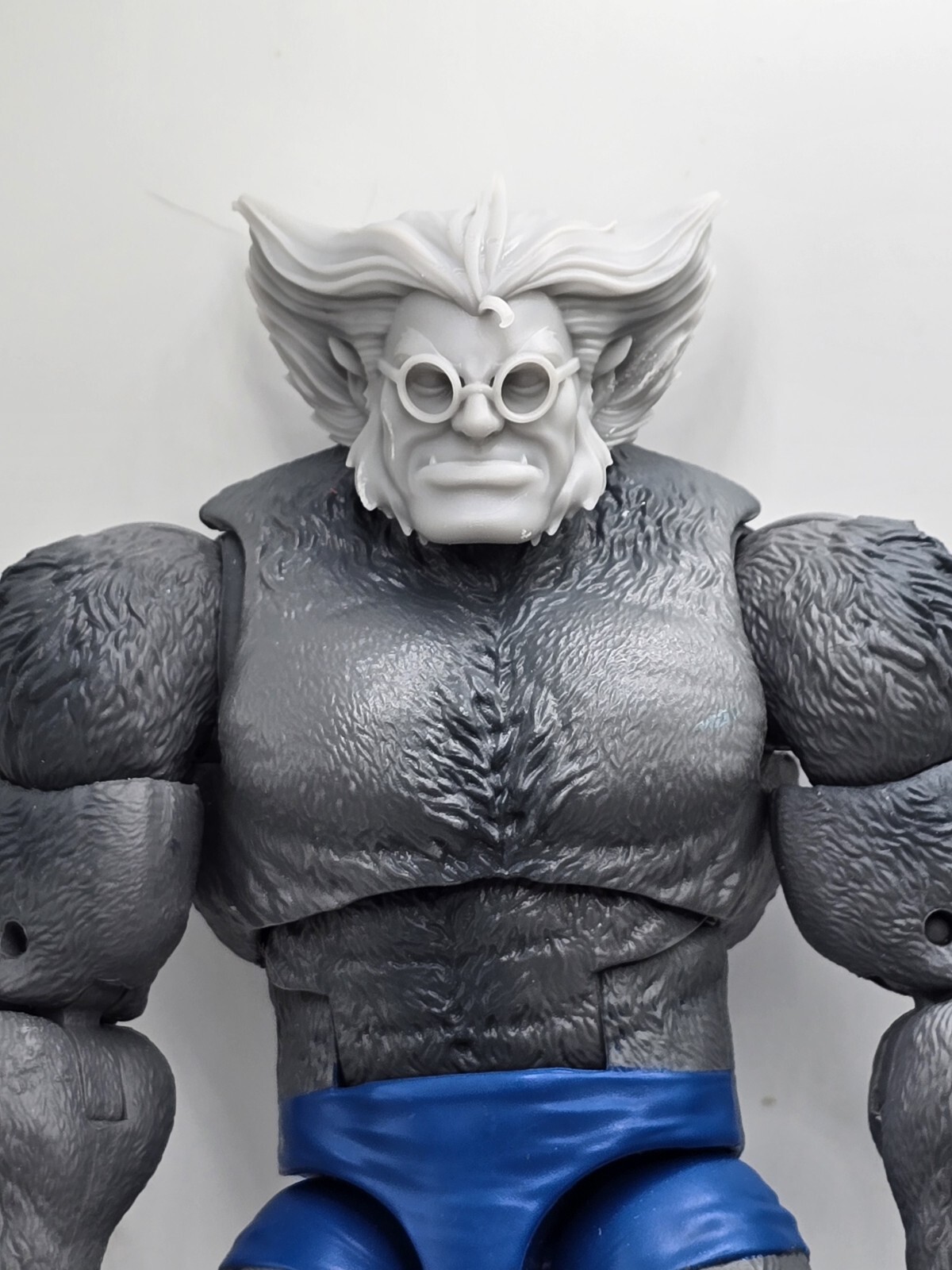 3d Print Mutant Men 97 BEAST GLASSSES LARGE HEAD#2 1:12 6" Classified Legends