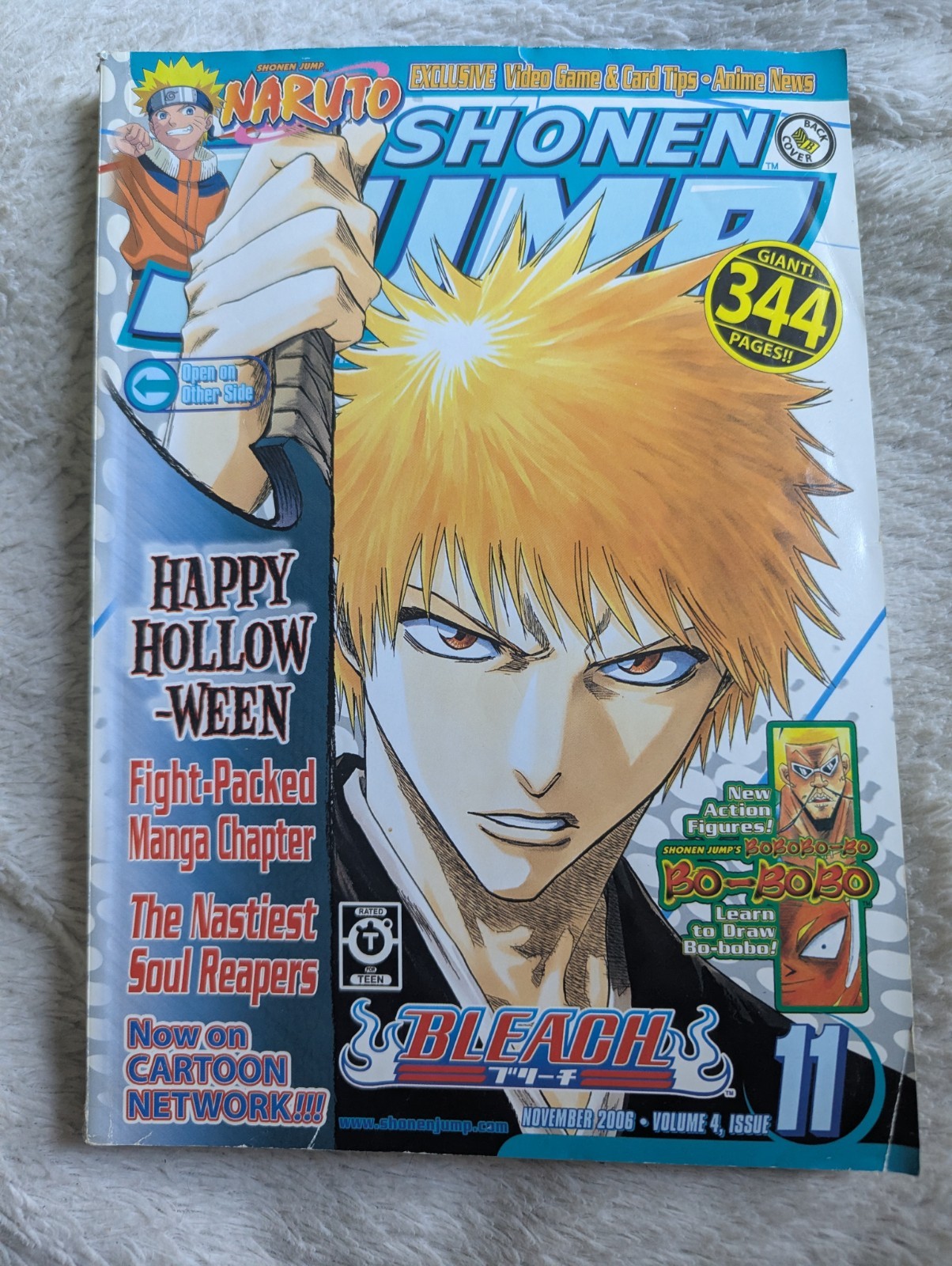 SHONEN JUMP Manga Magazine Nov. 2006 Vol.4 numero 11 BLEACH, ONE PIECE, YU-GI-OH