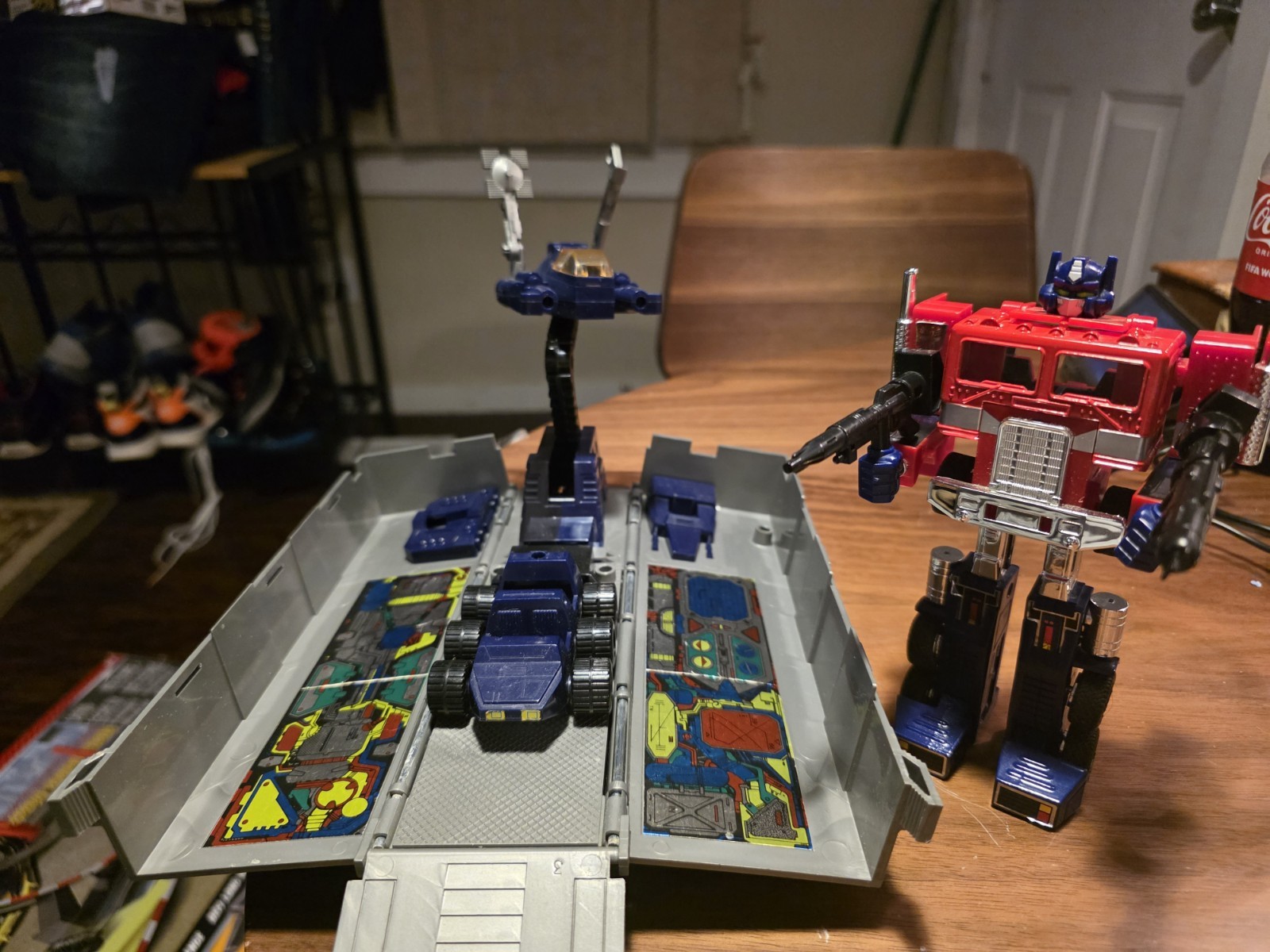 Transformers G1 Optimus Prime Hasbro Takara vintage con rimorchio vedi foto incomp
