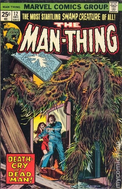 Man-Thing #12 VG/FN 5.0 1974 Stock Image Low Grade