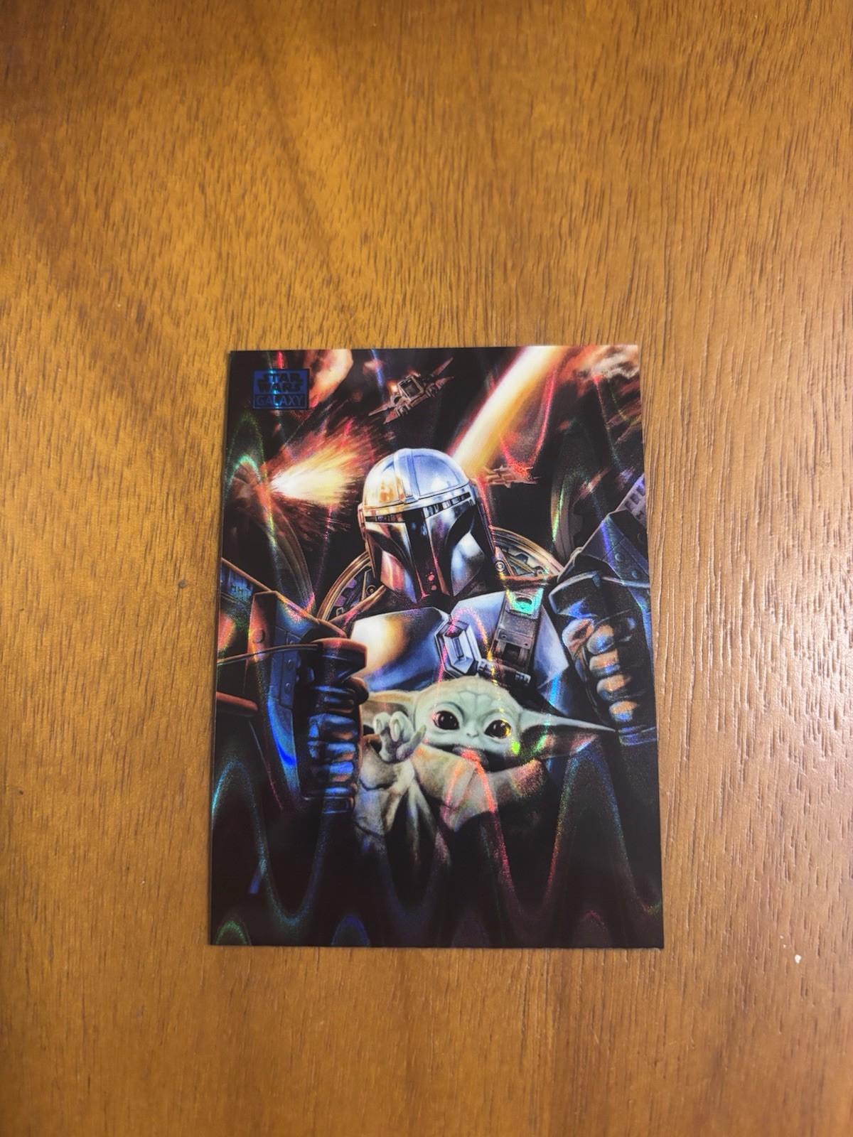 Topps 2026 Star Wars Galaxy The Mandalorian's Escape Blue Ray Wave /175