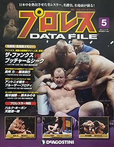 Weekly Pro Wrestling Data File n.5 15 novembre 2011 numero libro modulo JP