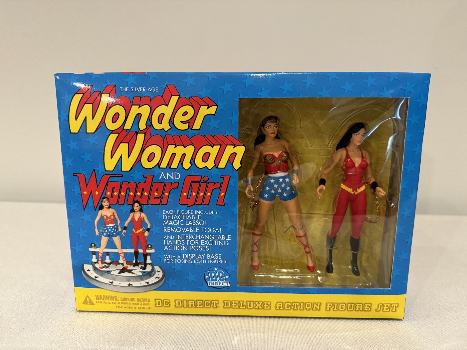 Silver Age Wonder Woman & Wonder Girl 6" Figure Deluxe Box Set DC Direct NEW