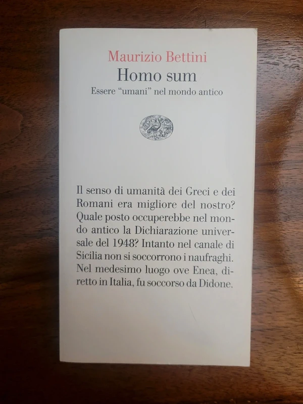 Homo Sum - Maurizio Bettini
