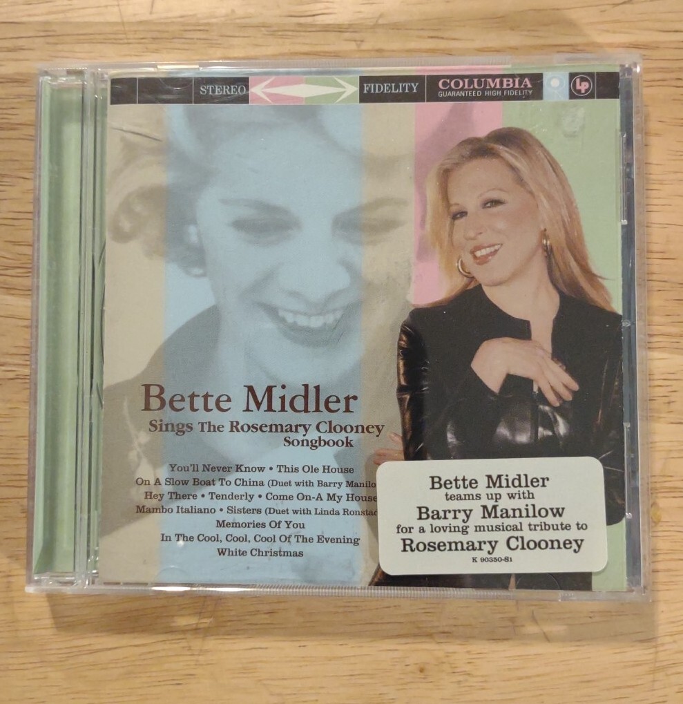 Sings the Rosemary Clooney Songbook by Bette Midler CD With Barry Manilow 